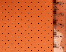 Кожа искусственная с перфорацией Оранжевый 20 х 30 см