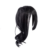 Волосы для кукол Черные прямые