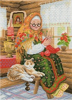 Канва с рисунком для вышивки нитками Бабушкина радость 