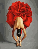Картина по номерам Балерина в красном