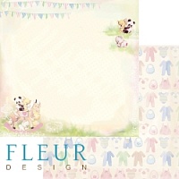 Веселье, коллекция Девочки, бумага для скрапбукинга 30x30 см. Fleur Design