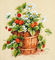 Набор для вышивания крестиком Вкус лета 24 x 26 см 27 цветов