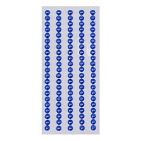 Декоративные наклейки Жемчуг Синий 5 мм 84 шт Астра