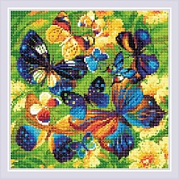 Алмазная мозаика Яркие бабочки Риолис