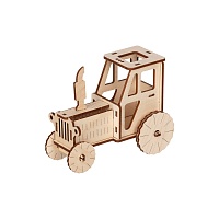 Конструктор деревянный пазл 3D Трактор 12 x 7 x 9,5 см