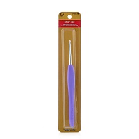 Крючок Hobby & Pro для вязания с резиновой ручкой d 2,5 мм
