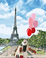 Картина по номерам Под небом Парижа