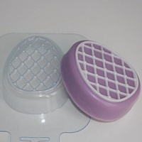 Пластиковая форма для мыла Яйцо сетка																
