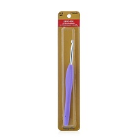 Крючок Hobby & Pro для вязания с резиновой ручкой d 4,5 мм
