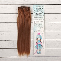 Волосы - тресс для кукол "Прямые" длина 25 см ширина 100 см