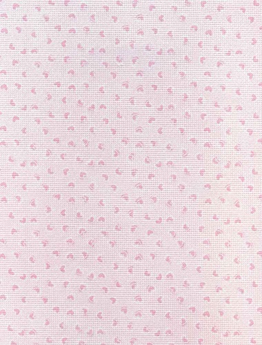 Дизайнерская канва №14 Розовый сердечки 21 х 30 см