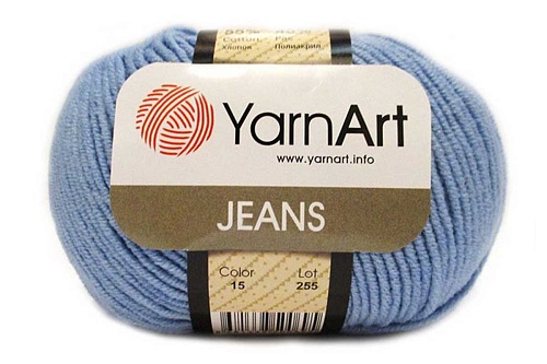 Пряжа YARNART Jeans 55% хлопок 45% акрил 160 м 50 гр