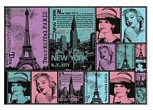 Бумага рисовая для декупажа Нью-Йорк-Париж 48 х 33 см Stamperia
