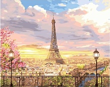 Картина по номерам Прекрасное небо Парижа